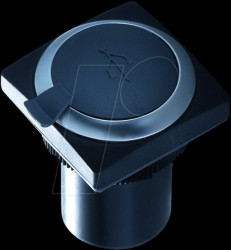 1.30.279.071/0700 FS+ 22 - USB feed-through - square, metal