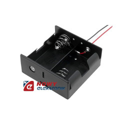 Koszyk baterii R20x2 BAT.H.SN-32 z wyprowadzonymi przewodami