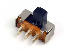 Przełącznik suwakowy 2-poz 2-tor kątowy 6p h=6mm