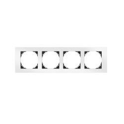 Vestra Ramka poczwórna IP20 biały 3874‑00