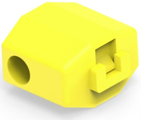 Branch terminalwith insulation, 4.0-6.0 mm², AWG 11 to 10, yellow, 49.76 mm, 735411