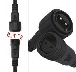 PROFI-CONN EXT. WIRE 10M-BLACK