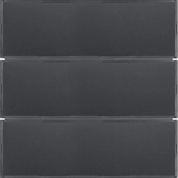 KNX e/s B.x Przycisk 3-kr z polem opisowym, diodami LED RGB i czujnikiem temperatury, do kolorów: antracyt i alu 80163785