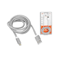 Kabel USB-Apple iPhone/8p 2m sr. srebrny ipad