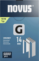 Zszywki z płaskiego drutu - typ 11 5000 szt. Novus Tools 042-0769 Wymiary (D x S) 14 mm x 10.6 mm