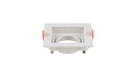 Oprawa Punktowa Oczko Gu10 Ip20 Biała Kwadrat 6656