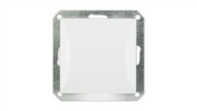 Opal Wyłącznik Pojedynczy Do Ramki Przycisk Podświetlany Biały Wp-1/S/M Op Bi