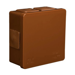 Puszka n/t hermetyczna pusta 86x86x40mm IP55 brąz VP 002-02 61.108