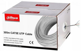 Kabel sieciowy DAHUA drut, 100 miedź PFM920I-5EUN (UTP 305m kat. 5e)