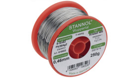 Lutowie średnica 1mm Stannol temp. topnienia 184°C 2.2% Ag