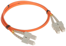 Patchcord światłowodowy wielomodowy PC-2SC/2SC-MM 1m