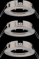 92479 Installation frame for recessed spotlights, max. 3x10 W, round,