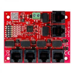 Switch PoE 6 portowy 10/100Mbps (5xPoE + 1xUplink), bezpieczniki elektroniczne, tryb Long Range, moduł do zabudowy