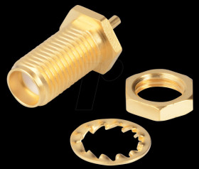 R125553000W SMA-assembly jack, straight, solderable