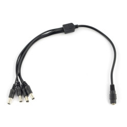 Rozgałęziacz DC 5,5/2,1mm - 4 wtyki
