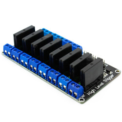 Moduł przekaźników SSR 8 kanałów 5V High trig