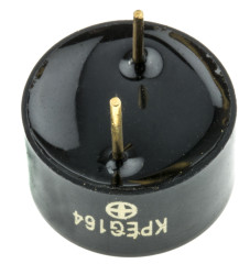 Brzęczyk piezoelektryczny średnica 13.7mm, sygnał ciągły 80dB RS PRO