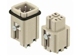 Wkładka złącza dużej mocy 3-pinowe Harting 10A 3+E Żeński Quick Lock Proste
