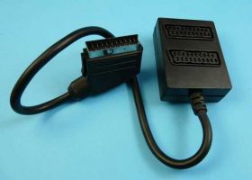 ROZG.SCART 21-PIN WT-&gt;2xGN.SCART 679