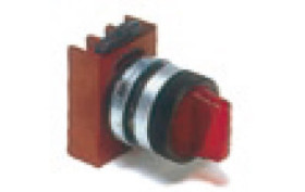 P9XSLD0G - łącznik pokrętny podświetlany, okrągły, z ramką mont. żółty, 2 położenia stabilne (185593)