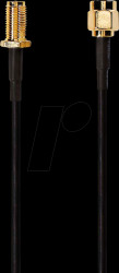 CSGL02210BK30 Antenna cable, RP SMA plug / RP SMA socket, 3 m