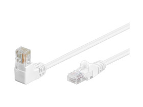 CAT 5ekabel krosowy kątowy 1x 90°,U/UTP, Biały