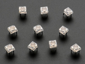 Adafruit Diffused 'Piranha' Super-flux RGB (tri-color) LED (10 pack)