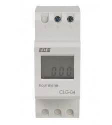 Licznik czasu pracy z zasilaniem bateryjnym do montażu na szynie DIN CLG-04