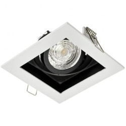 Oprawa Malachit-K-SW/SB biały piaskowany / czarny piaskowany stop aluminium i cynku