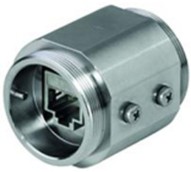 TOC jack, RJ45 socket to RJ45 socket, straight, Cat 6A, 100007390