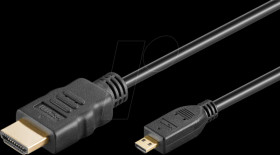 74434 HDMI A male &gt; Micro D male, 8K 60 Hz, 3 m