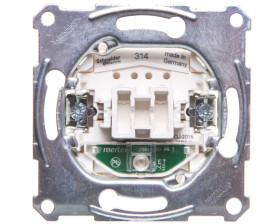 Merten Przycisk jednobiegunowy 1Z 10A IP20 z podświetleniem MTN3160-0000