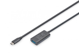 Kabel przedłużający aktywny, USB 3.2 5Gbps, USB-C - USB-A, 5m DA-73110