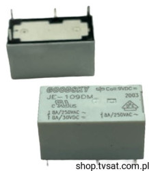 JE-109DM Relay 9VDC 8A SPST 405 Ohm THT GOODSKY