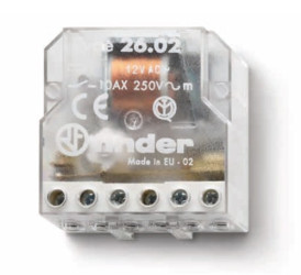26.08.8.110.0000 Przekaźnik impulsowy instalacyjny serii 26: 2 Z; 10 A; cewka 110 V AC