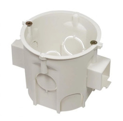 Puszka końcowa PK60 Lux głęboka łączeniowa z wkrętami biała A.0006L /110szt./