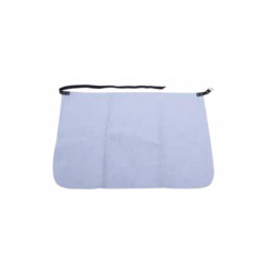 Fartuch, 70mm, Fartuch, Biały, Odporny na zachlapanie i działanie cząstek stałych, Skóra