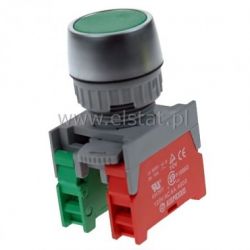 Przycisk chwilowy ( zielony ) PBF22-1-O/C-G kryty