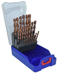 Wiertło Tivoly HSS 25 szt. Zestaw do wiercenia w punktach podzielonych
