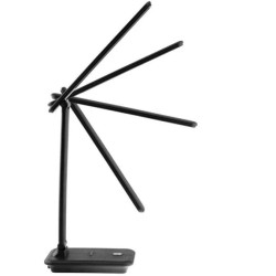 Lampka Biurkowa Nocna LED 8W CCT 3in1 3000-6500K Szkolna Czarna VINTO GOLDLUX (Polux)