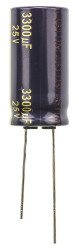 Kondensator 3300μF 25V dc Radialny, Otwór przelotowy Panasonic roztaw: 7.5mm 16 (Dia.) x 31.5mm