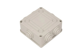 Puszka n/t 100x100x50 tworzywo IP55 szara GW44004