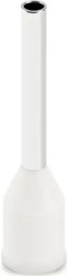 Insulated wire end ferrule, 0.75 mm², 16 mm/10 mm long, UL 486F, white, 2100113