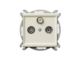 SONATA Gniazdo antenowe RTV-SAT przelotowe ecru GPA-RSP/m/27 OSPEL