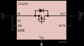 7A Ideal Diode with Reverse Input Protection
