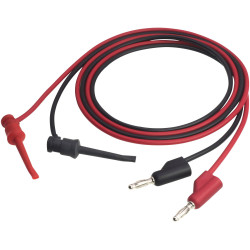 VOLTCRAFT MSL-102 Test lead 4 mm plug .00 m Black Red