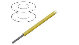 1550-Yl005 Przewód Na Rolce 30,5M Linka Cu 24Awg Pvc Żółty 1Kv