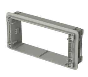 Bopla BC 7000 NG (79001810) - podstawa bez wentylacji do montażu panelowego obudowy CombiCard 5000-7000 (351 x 169 x 68 mm, 3U 4