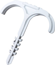 N & L Doppelsteckschelle 12-25mm Zacisk mocujący wtykany 521STN do montażu w ścianie, z uchwytem okrągłym, stabilność UV