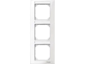 MERTEN M-PLAN Ramka 3 potrójna pionowa z polem opisowym biały polarny MTN513319 SCHNEIDER ELECTRIC